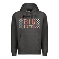 Charcoal Heather promoted to big sister Premium Hoodie - MaliasSmallBusiness