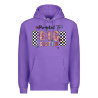 Purple promoted to big sister Premium Hoodie - MaliasSmallBusiness