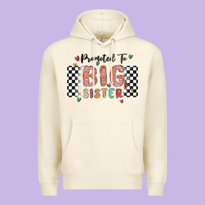 Promoted To Big Sister Premium Hoodie Designed By Maliassmallbusiness
