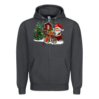 Smoke christmas gnomes barnyard Zipper Hoodie - FaDigitalArtStudio