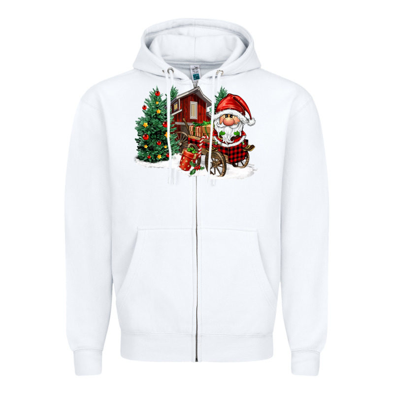 Christmas Gnomes Barnyard Zipper Hoodie by FaDigitalArtStudio | Teevron