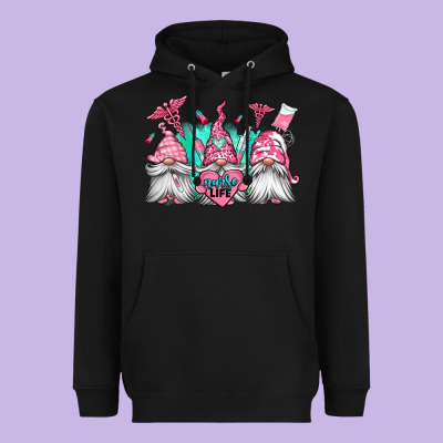 Nurse Gnomes Heavyweight Hoodie Designed By Jasminsmagicworld