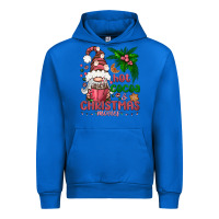 Cobalt Pink Christmas hot cocoa and christmas movies Urban Hoodie - NancyCooperArtShop