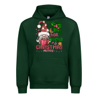 Forest Green Pink Christmas hot cocoa and christmas movies Urban Hoodie - NancyCooperArtShop