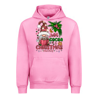 Fuchsia Pink Pink Christmas hot cocoa and christmas movies Urban Hoodie - NancyCooperArtShop