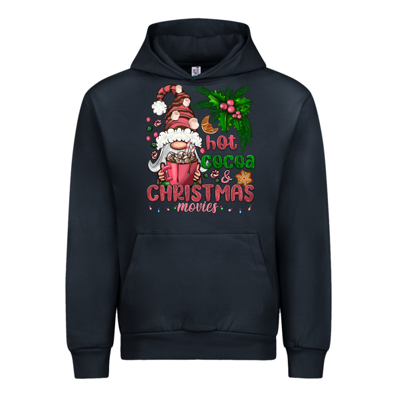 Pink Christmas Hot Cocoa And Christmas Movies Urban Hoodie by NancyCooperArtShop | Teevron