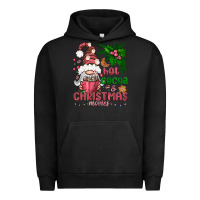 Pigment Black Pink Christmas hot cocoa and christmas movies Urban Hoodie - NancyCooperArtShop