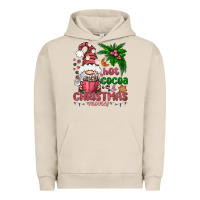 Pigment French Oak Pink Christmas hot cocoa and christmas movies Urban Hoodie - NancyCooperArtShop