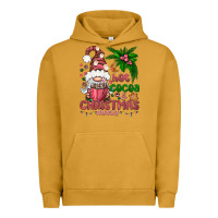 Pigment Peanut Butter Pink Christmas hot cocoa and christmas movies Urban Hoodie - NancyCooperArtShop