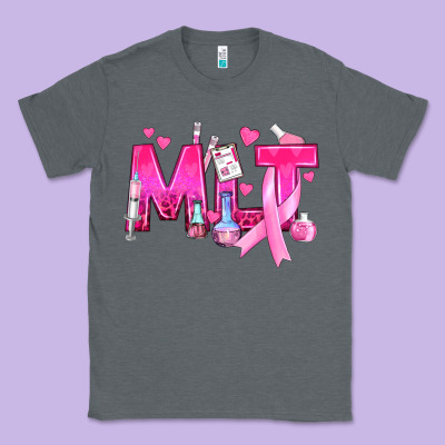 Medical Laboratory Technician Breast Cancer Classic Tee Designed By Texasbilliewilder