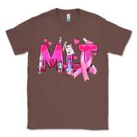 Chestnut Medical Laboratory Technician Breast Cancer Classic Tee - texasbilliewilder