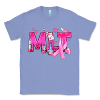 Colony Blue Medical Laboratory Technician Breast Cancer Classic Tee - texasbilliewilder