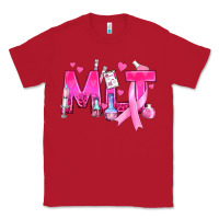 Red Medical Laboratory Technician Breast Cancer Classic Tee - texasbilliewilder
