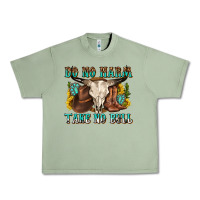 Oil Green do no harm take no bull western Urban Heavy Tee - texasbilliewilder