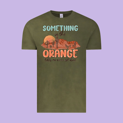 Vintage Tee something in the orange