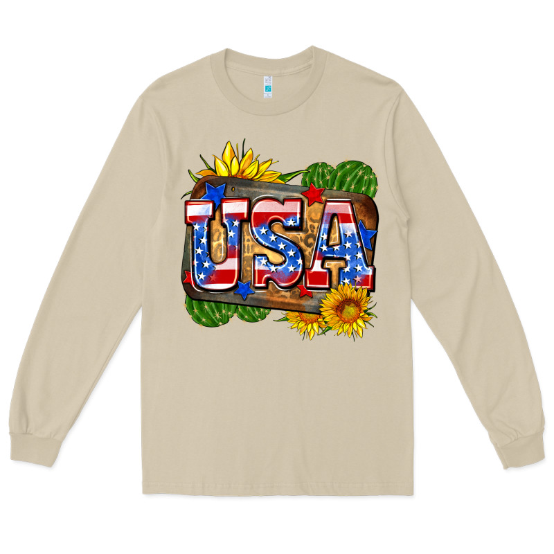 Usa Long Sleeve Tee by Zillion Design Studio | Teevron