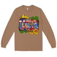 Toasted Coconut usa Long Sleeve Tee - Zillion Design Studio