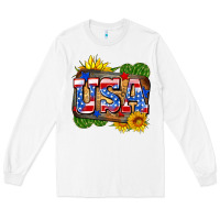 White usa Long Sleeve Tee - Zillion Design Studio