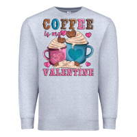 Heather Grey valentines day coffe is my valentine Premium Sweatshirt - AdoDesignShop