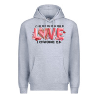 Heather Grey let all that you do be done in love 1 corinthıans Premium Hoodie - MaliasSmallBusiness