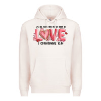 Pale Pink let all that you do be done in love 1 corinthıans Premium Hoodie - MaliasSmallBusiness