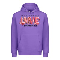 Purple let all that you do be done in love 1 corinthıans Premium Hoodie - MaliasSmallBusiness