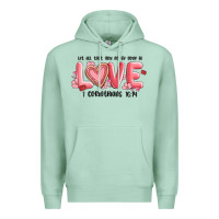 Seafoam let all that you do be done in love 1 corinthıans Premium Hoodie - MaliasSmallBusiness