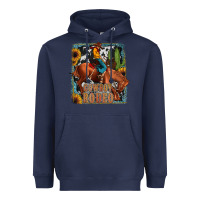 Navy cowboy rodeo Heavyweight Hoodie - JahusDesignShop