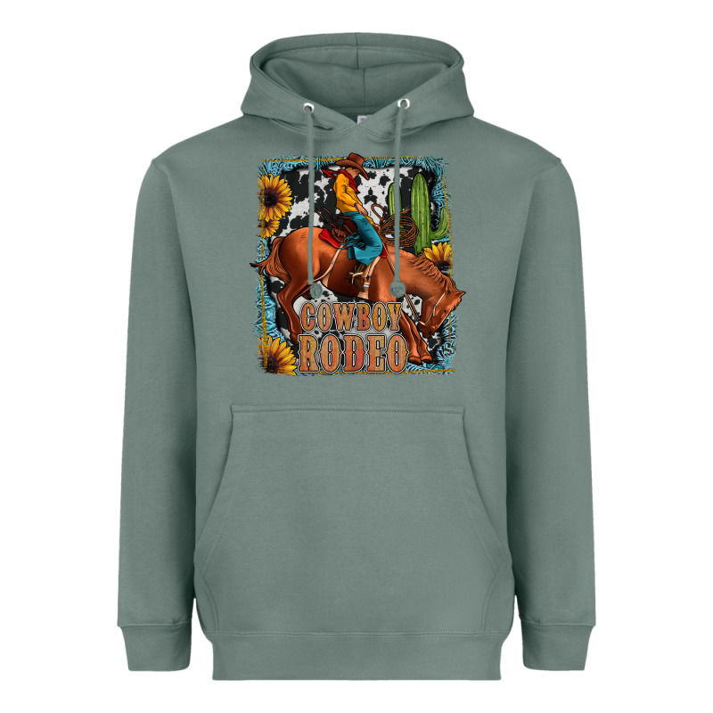 Cowboy Rodeo Heavyweight Hoodie by JahusDesignShop | Teevron