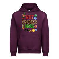 Mauve Wine Nutcracker mode on Urban Hoodie - NancyCooperArtShop