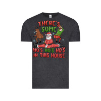 Vintage Black there's some ho's ho's ho's in this house Vintage Tee - MaliasSmallBusiness