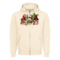 Sandshell christmas gnomies Zipper Hoodie - FaDigitalArtStudio