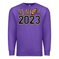 Purple senior 2023 american football Premium Sweatshirt - AdoDesignShop