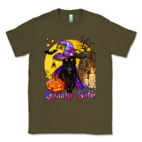 Army Green spooky babe black witch cat Classic Tee - BundleAndBundleShop