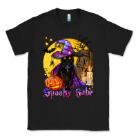 Black spooky babe black witch cat Classic Tee - BundleAndBundleShop