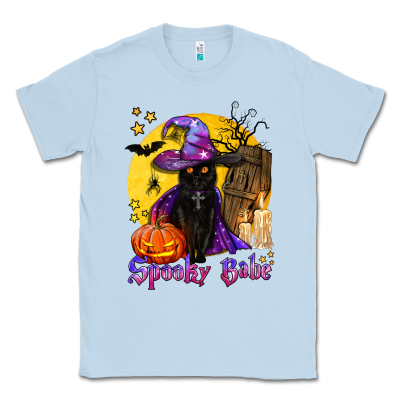 Spooky Babe Black Witch Cat Classic Tee by BundleAndBundleShop | Teevron