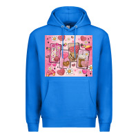 True Royal cafecito y chisme valentine's day Premium Hoodie - MaliasSmallBusiness