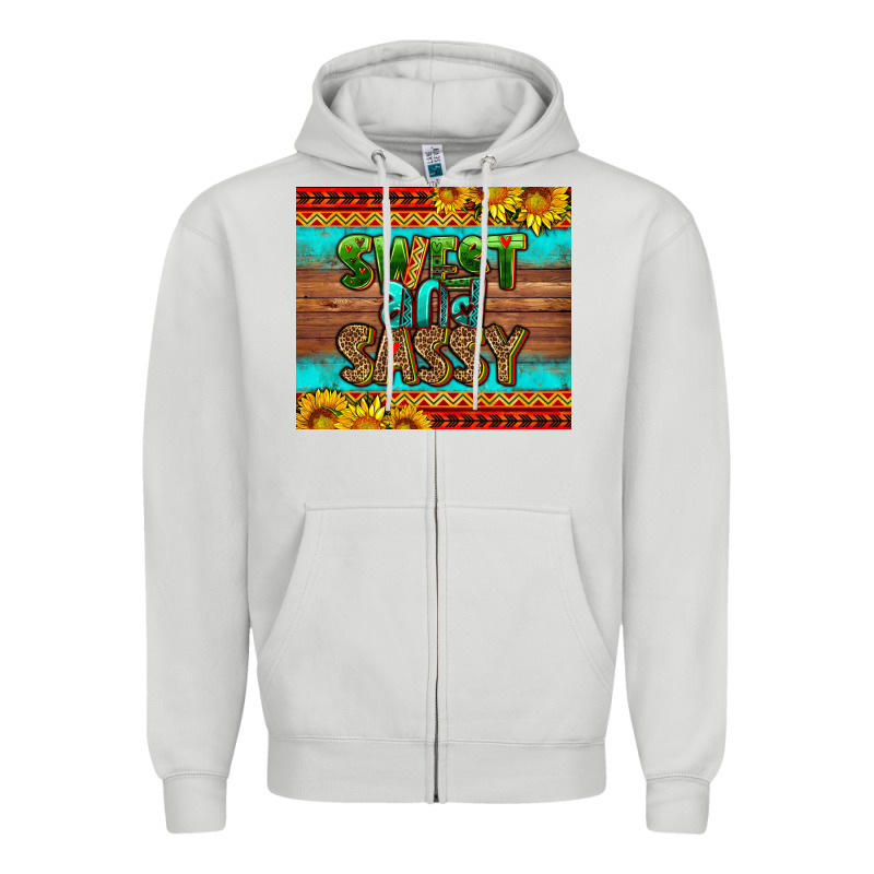 Sweet And Sassy Juneteenth Zipper Hoodie by HRA Design Shop | Teevron