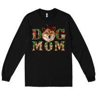 Black dog mom shiba inu Long Sleeve Tee - RanaPortraitStore