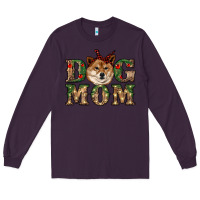Plum dog mom shiba inu Long Sleeve Tee - RanaPortraitStore