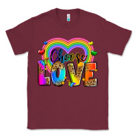 Burgundy Choose love Classic Tee - Zillion Design Studio