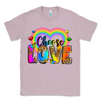 Lilac Choose love Classic Tee - Zillion Design Studio