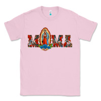 Bubblegum Pink mama our lady of guadalupe Classic Tee - BarkalooDesign