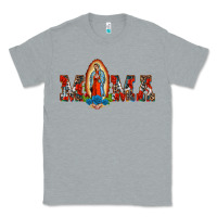 Heather Grey mama our lady of guadalupe Classic Tee - BarkalooDesign