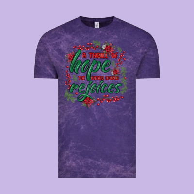 Vintage Tee a thrill of hope the weary world rejoices