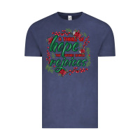 Vintage Denim a thrill of hope the weary world rejoices Vintage Tee - MaliasSmallBusiness