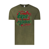 Vintage Olive a thrill of hope the weary world rejoices Vintage Tee - MaliasSmallBusiness