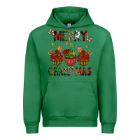 Emerald Merry Christmas cupcakes Urban Hoodie - NancyCooperArtShop