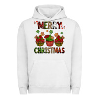 Pigment Lunar Rock Merry Christmas cupcakes Urban Hoodie - NancyCooperArtShop