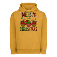 Pigment Peanut Butter Merry Christmas cupcakes Urban Hoodie - NancyCooperArtShop